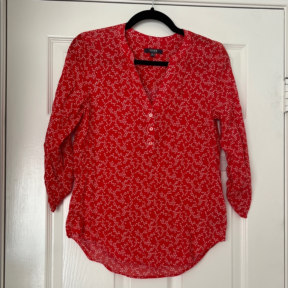NYDY Casual Blouse Orange Red